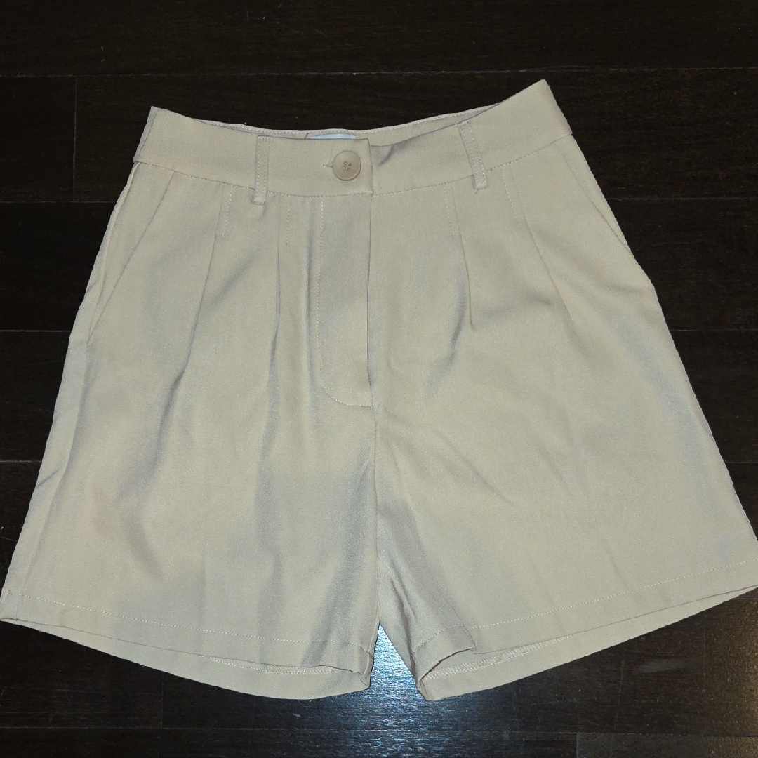 Brand New Womens Princess Polly Cream Beige High Waisted Shorts49 Sz 2